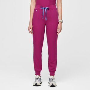 High Waisted Zamora Petite Raspberry Sorbet Jogger Scrub Pants